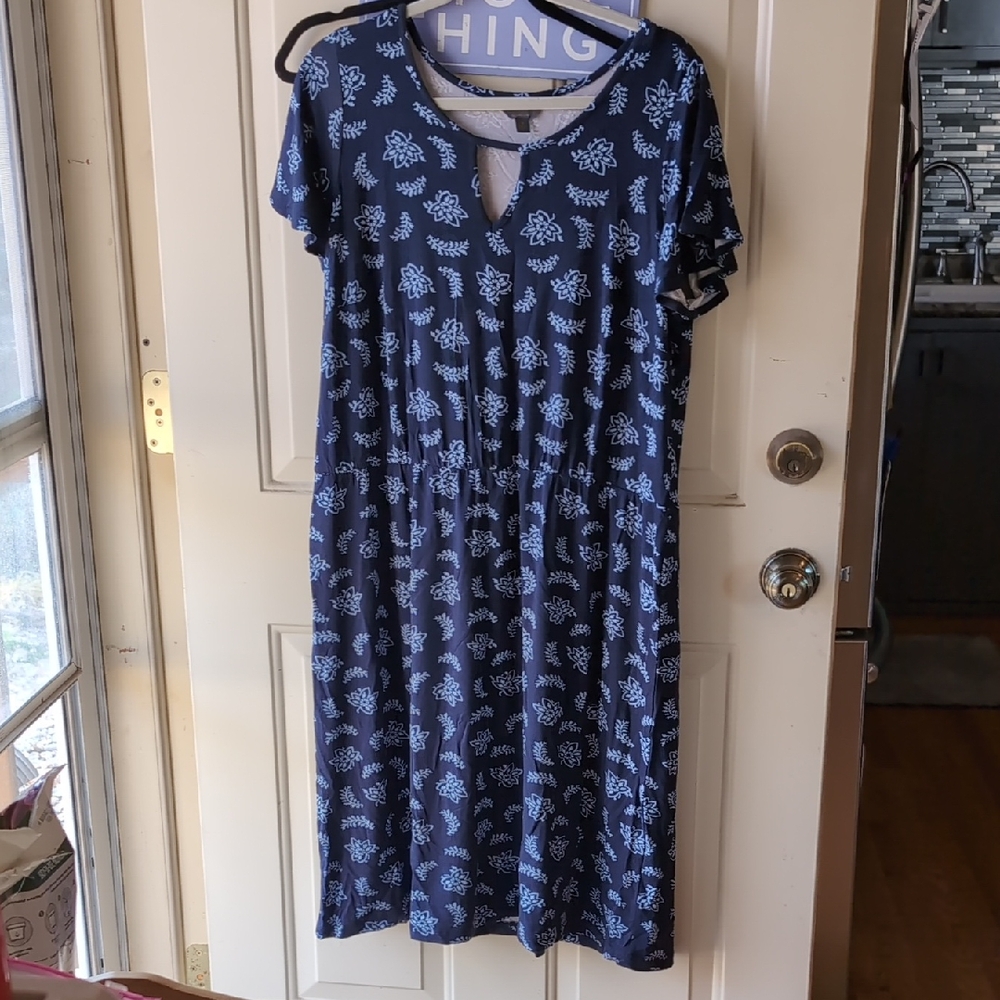 Stitch Fix Navy Patterned Dress